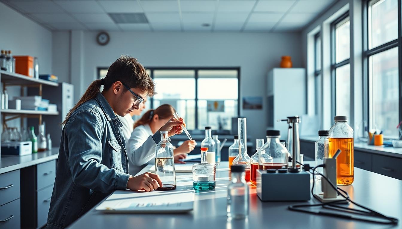 Students collaborating in study space